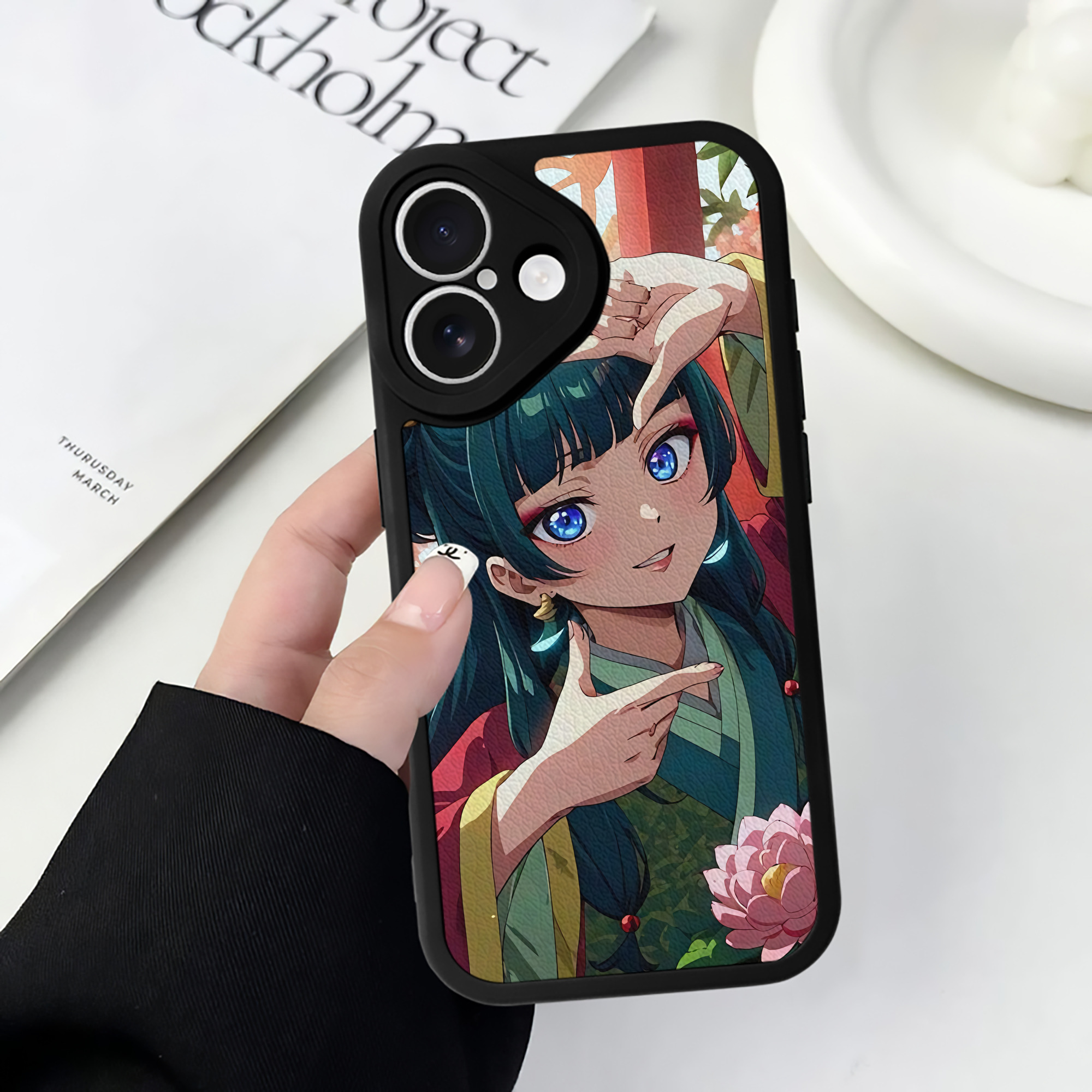 薬屋のひとりごと The Apothecary Diaries 【iPhone 16シリーズ対応】シリコンスマホケース（レザー調） 材質：シリコン